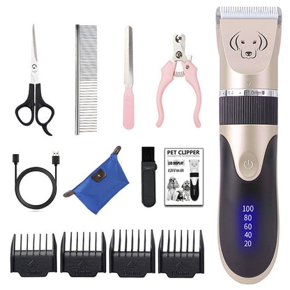 Rechargeable Electric Pet Hair Trimmer Set