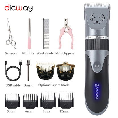 Rechargeable Electric Pet Hair Trimmer Set