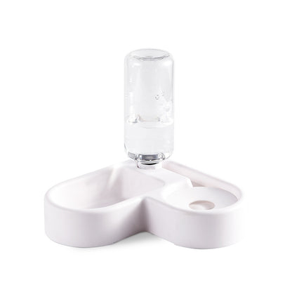 Corner Cat Feeding Bowl, Automatic Water Dispenser