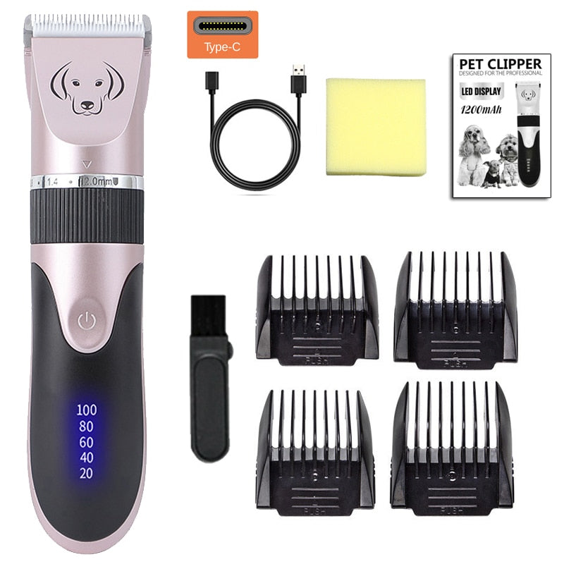 Rechargeable Electric Pet Hair Trimmer Set