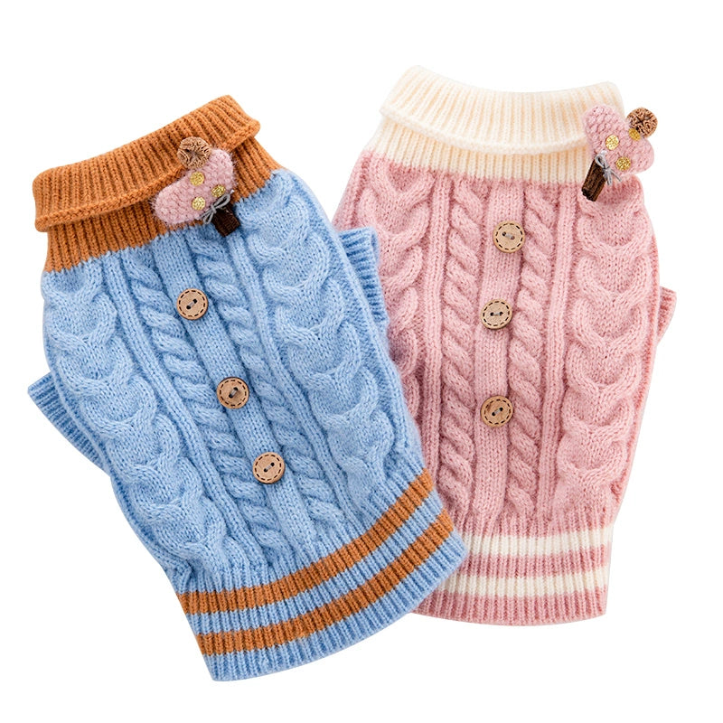 Knit Sweaters for Small and Large Dogs