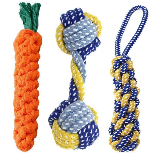 Puppy Cleaning Teeth, Durable Braided Bite Resistant Chew Toy