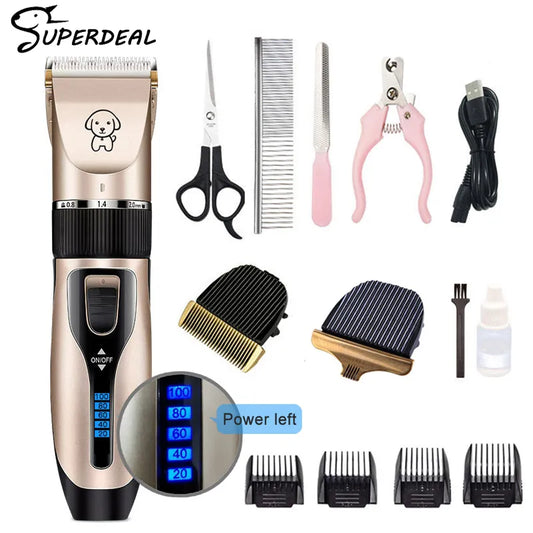 Rechargeable Dog Clipper and Grooming  Set