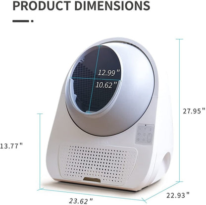 Litter Box, Enclosed, Automatic Deodorant & UV Sterilization