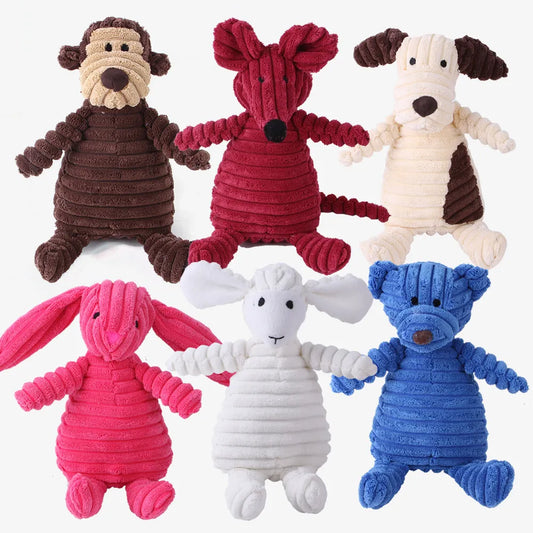 Plush Animal Chewing Toy, Wear-resistant, Squeak