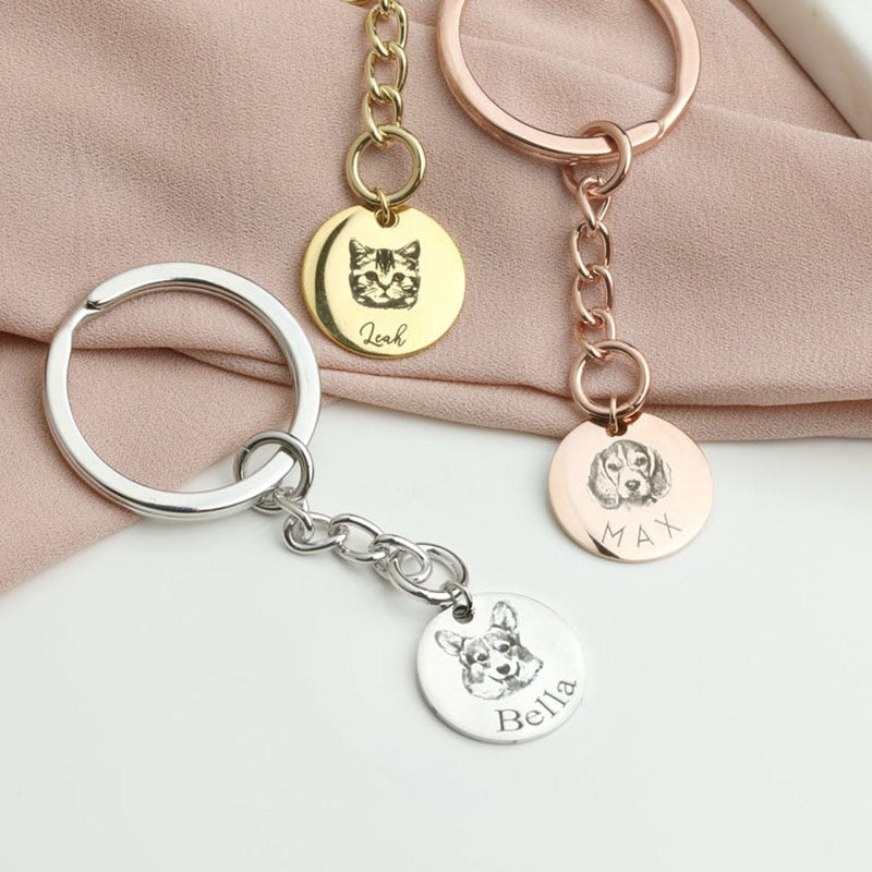 Keychain with Pet Picture