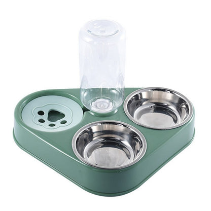 Dog/Cat Feeder, Stainless Steel Bowls