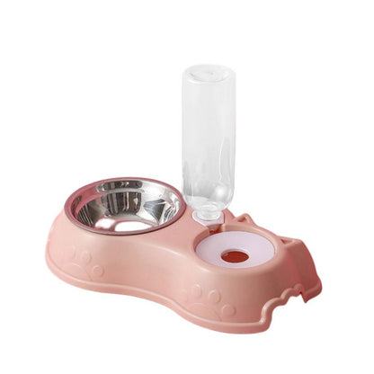 Dog/Cat Feeder, Stainless Steel Bowls