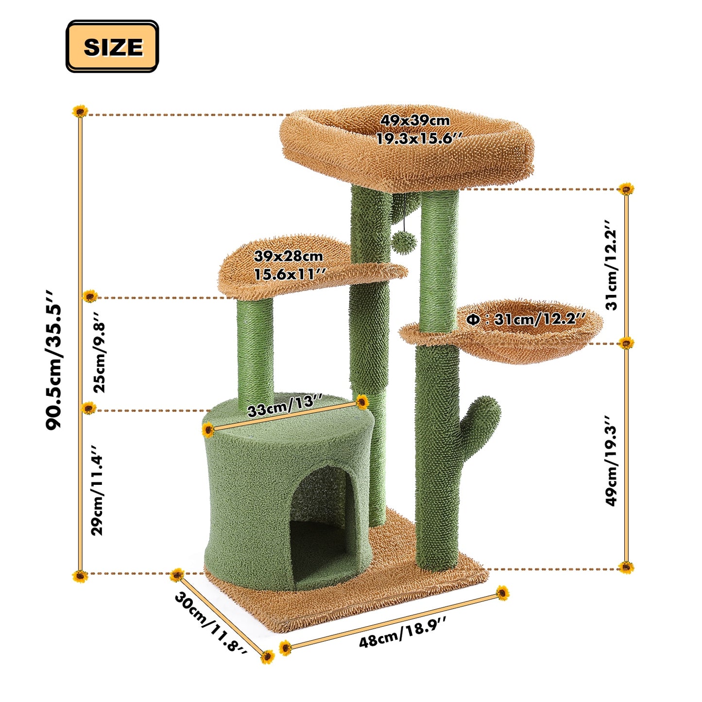 Cat Scratching Condo Play House