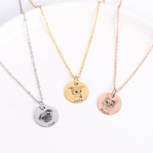 Pet Portrait Necklace