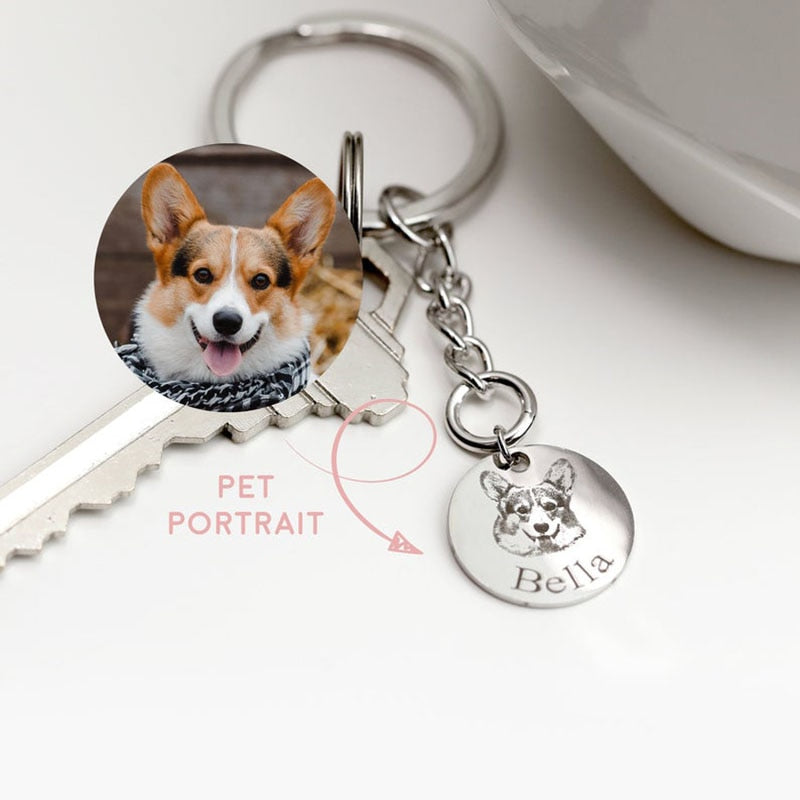 Keychain with Pet Picture