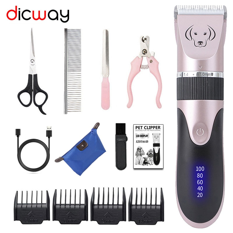 Rechargeable Electric Pet Hair Trimmer Set