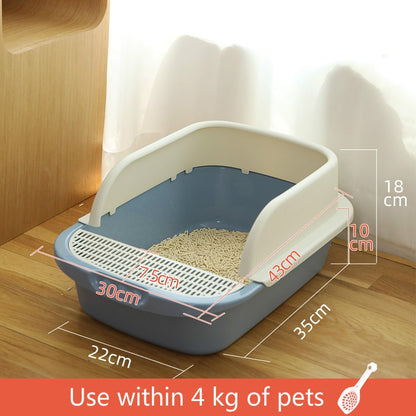 Anti-splash, Large semi-closed cat litter box