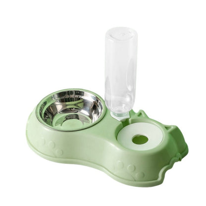 Dog/Cat Feeder, Stainless Steel Bowls