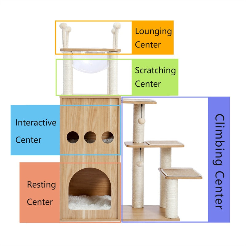 Rocket Styling Cat Tree Condo