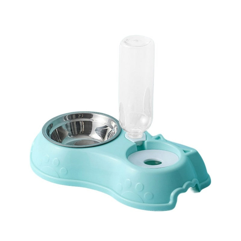 Dog/Cat Feeder, Stainless Steel Bowls