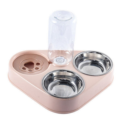 Dog/Cat Feeder, Stainless Steel Bowls