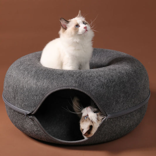 Cat Tunnel/bed, Interactive Play Toy