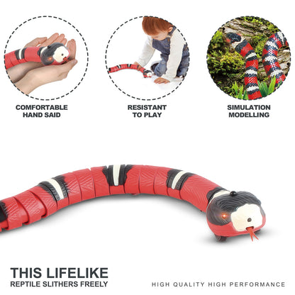 Interactive Smart Sensing Snake Cat Toy