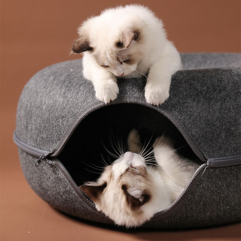 Cat Tunnel/bed, Interactive Play Toy