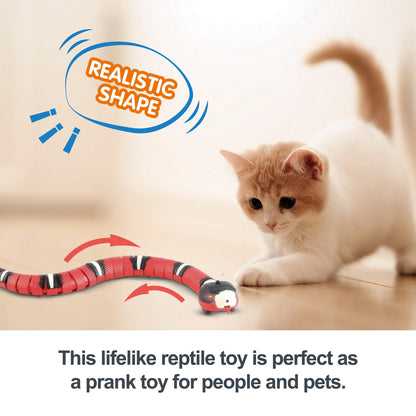 Interactive Smart Sensing Snake Cat Toy